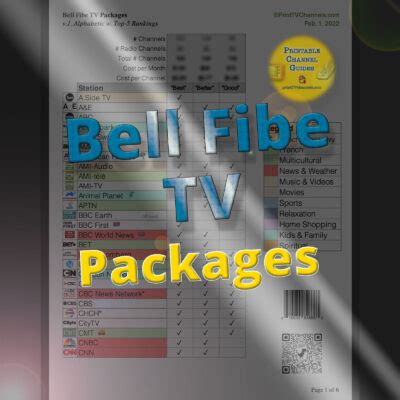 bell fibe better channel list.